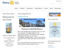 Tablet Screenshot of idyllwildrotary.org